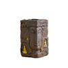 Dunhuang Thousand Buddha Brush Pot Desk Ornament - Cultural & Artistic Gift for Teachers