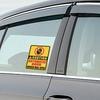 Yousheng 4 Stück Auto Tür Sicherheitsaufkleber Reflektierende Warnetiketten für Fahrzeugfenster Kreatives Wetterfestes Automatik-Aufkleber-Set