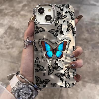 Butterfly Tags Are Suitable for Apple 16promax Phone Case IPhone 15 All Inclusive 14/13 Water Ripple 11