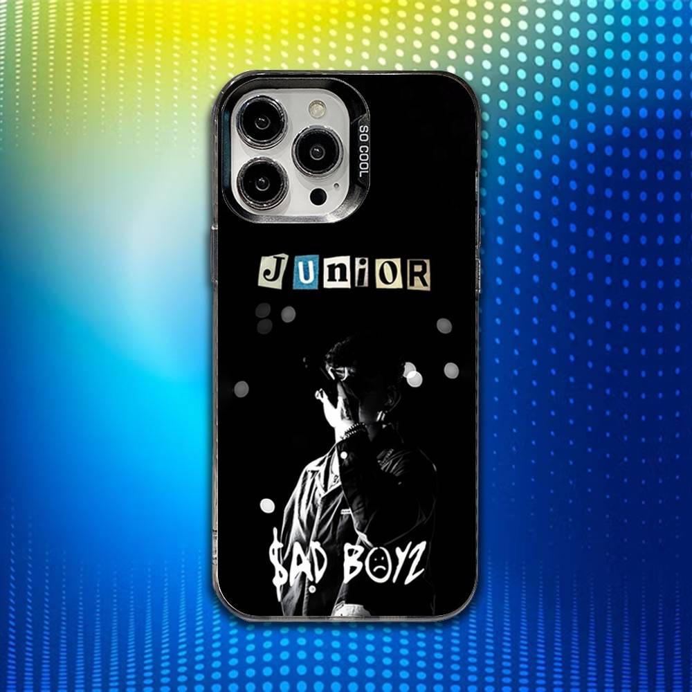 J-Junior H Singer  ROCK Phone Case For iPhone 16,15,14,13,12,11,Mini,Pro,SE,MAX White Matte Shockproof Cover