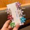 6 Colorful Small Flower Hair Clips with Sweet Wind Hair Claws Suitable for Daily Use As Hair Accessories
