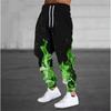 Outono Inverno Novo Calças Moda Estampado 3D Calças de Moletom Homem Largas Casuais Bolso Cordão Calças de Moletom