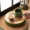 Seitenhenkel Fair Cup Japanischer Stil Grüne Glasur Fair Cup Haushalt Keramik Tee Meer Teiler Fair Cup Gong Dao Bei