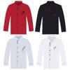 Cappotto da giacca da cuoco unisex a maniche lunghe e corte, per hotel, cucina, servizio, uniforme da lavoro