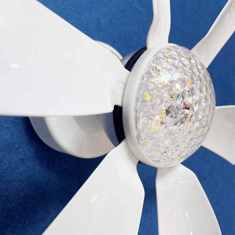 Outdoor Solar Rechargeable Fan Lamp