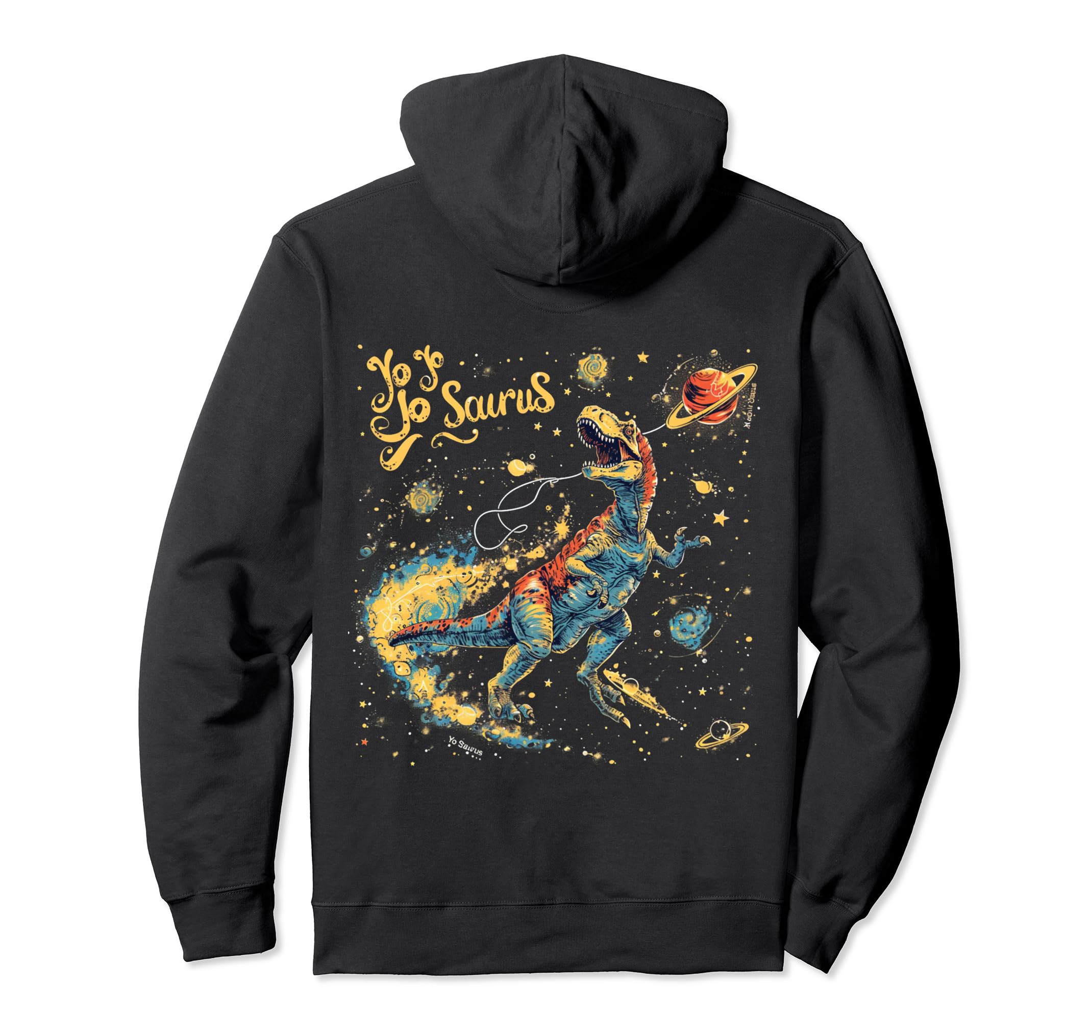 

Funny Space Exploration Hoodie Yo-Yosaurus чёрный