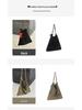 Retro Frosted Cowhide Tote - Large Capacity, Casual Single Shoulder Bucket Bag