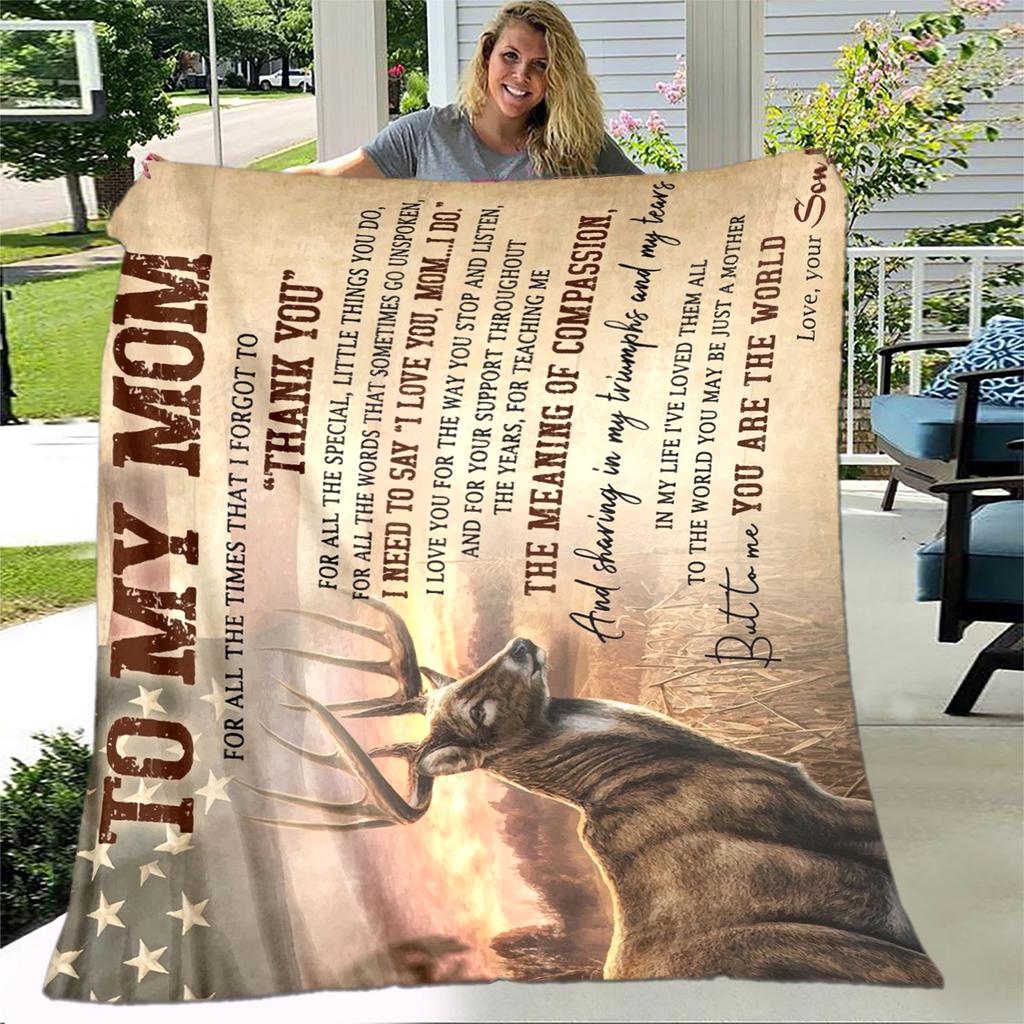 Para Minha Mãe Mamãe Série de Presentes Carta Cobertor, Manta Macia para Casa Quarto Cama Sofá Piquenique Viagem Escritório Cobertor de Cobertura Crianças