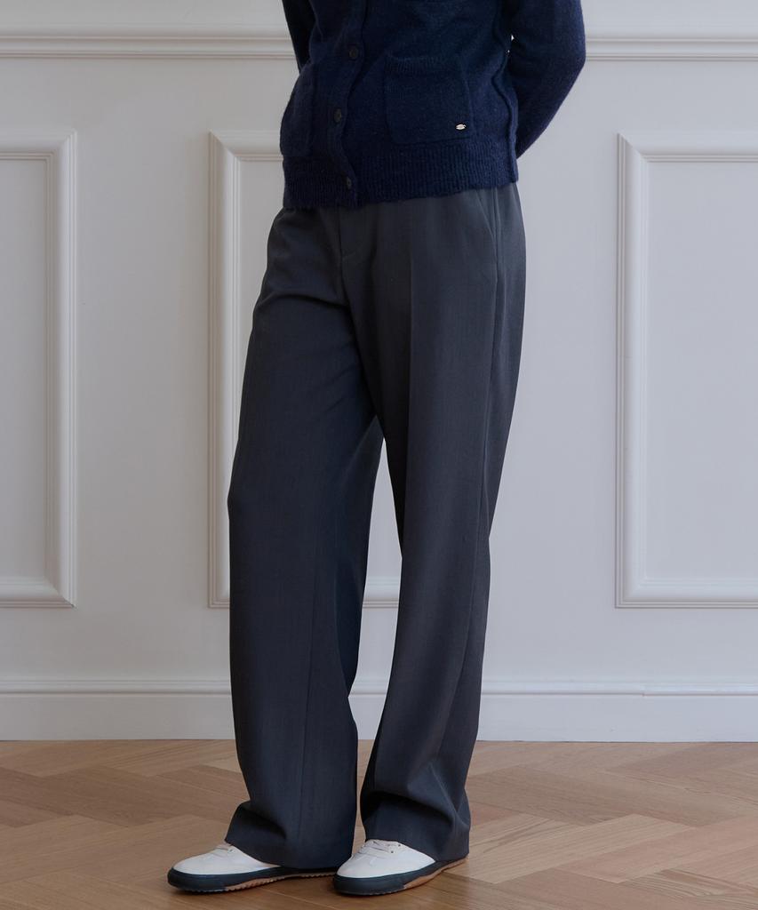 PLAC WOMEN New Classic Wide Trousers Charcoal
