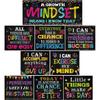 Marspark 9 Pcs Classroom Motivational Posters Growth Mindset Banner Pirational Bulletin Board Positive Classroom Decoration for School Wall Art,
