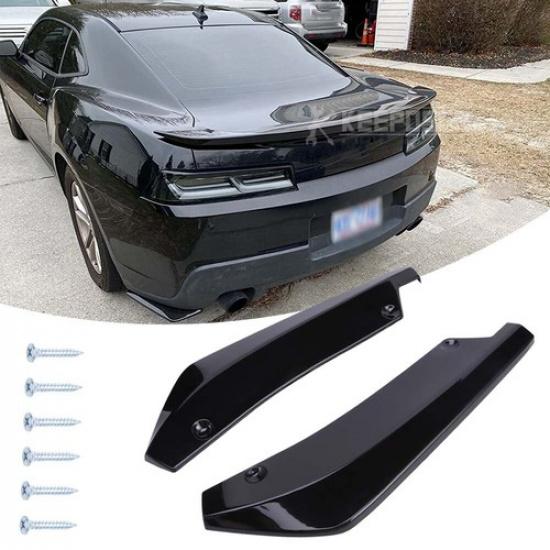 Глянцевые Накладки на Задний Бампер Сплиттер Диффузор Спойлер для Chevy Camaro SS RS LT