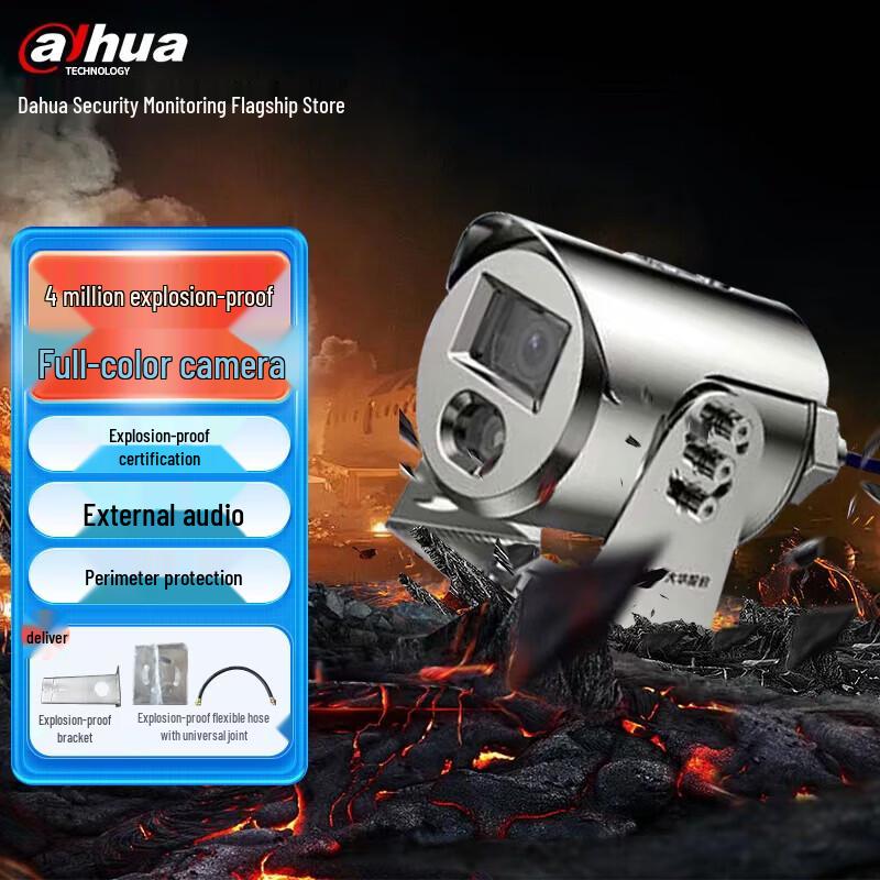 Dahua Explosion-Proof PoE Network Security Camera CN plug (adapter included)