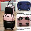 Lightweight Universal Wheeled Backpack: Large Capacity, Double Shoulder, Handheld, Travel-Friendly Luggage Bag