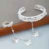 Retro Butterfly Bracelet and Ring Set for Women Cute Everyday Jewelry Gift