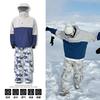 Unisex Snowboarding Ski Suit Set Camo Windproof Waterproof Warm Loose Fit Winter Sports Outdoor Adventure