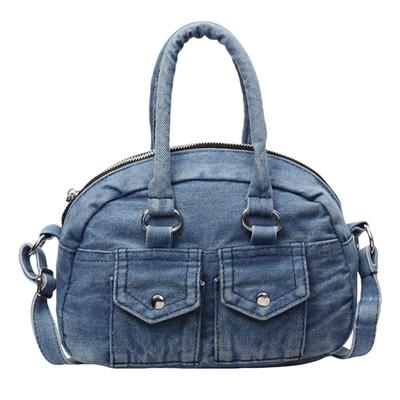 Damentasche Denim Mode Großvolumige Outdoor Pendler Handtasche Schulter- und Achseltasche