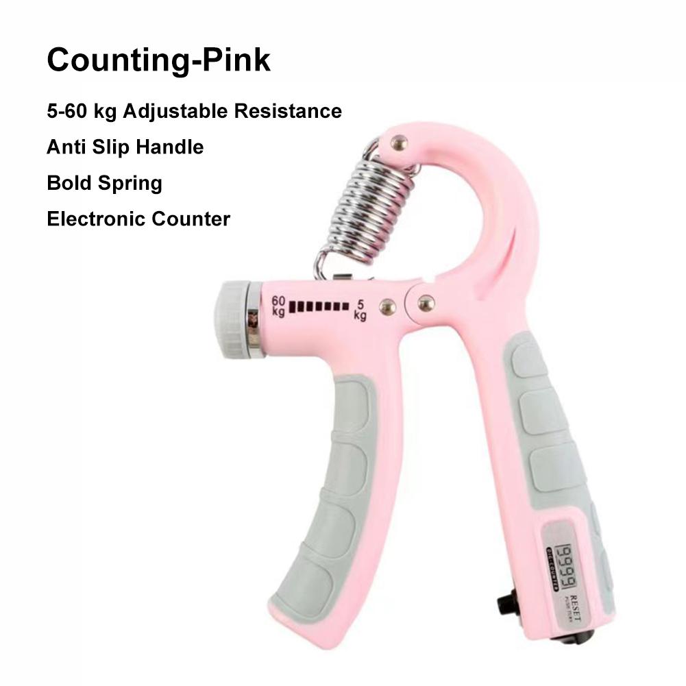 Adjustable Hand Grip Strengthener 5-60Kg Hand Grip Trainer Featuring Counter For Wrist As Well As Hand Exerciser Muscles Building Fitness Training