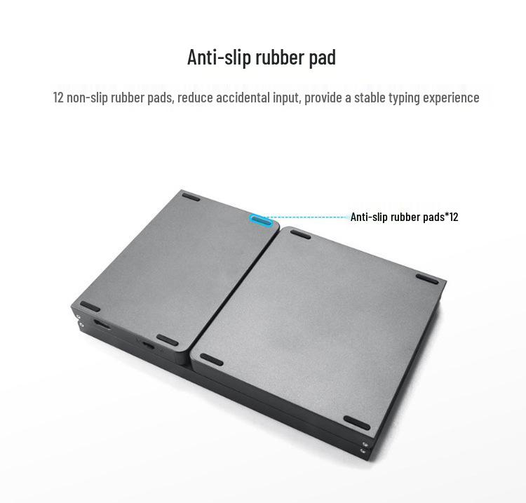 Ultradünne kabellose Bluetooth-Tastatur mit Touchpad für Handys & Tablets