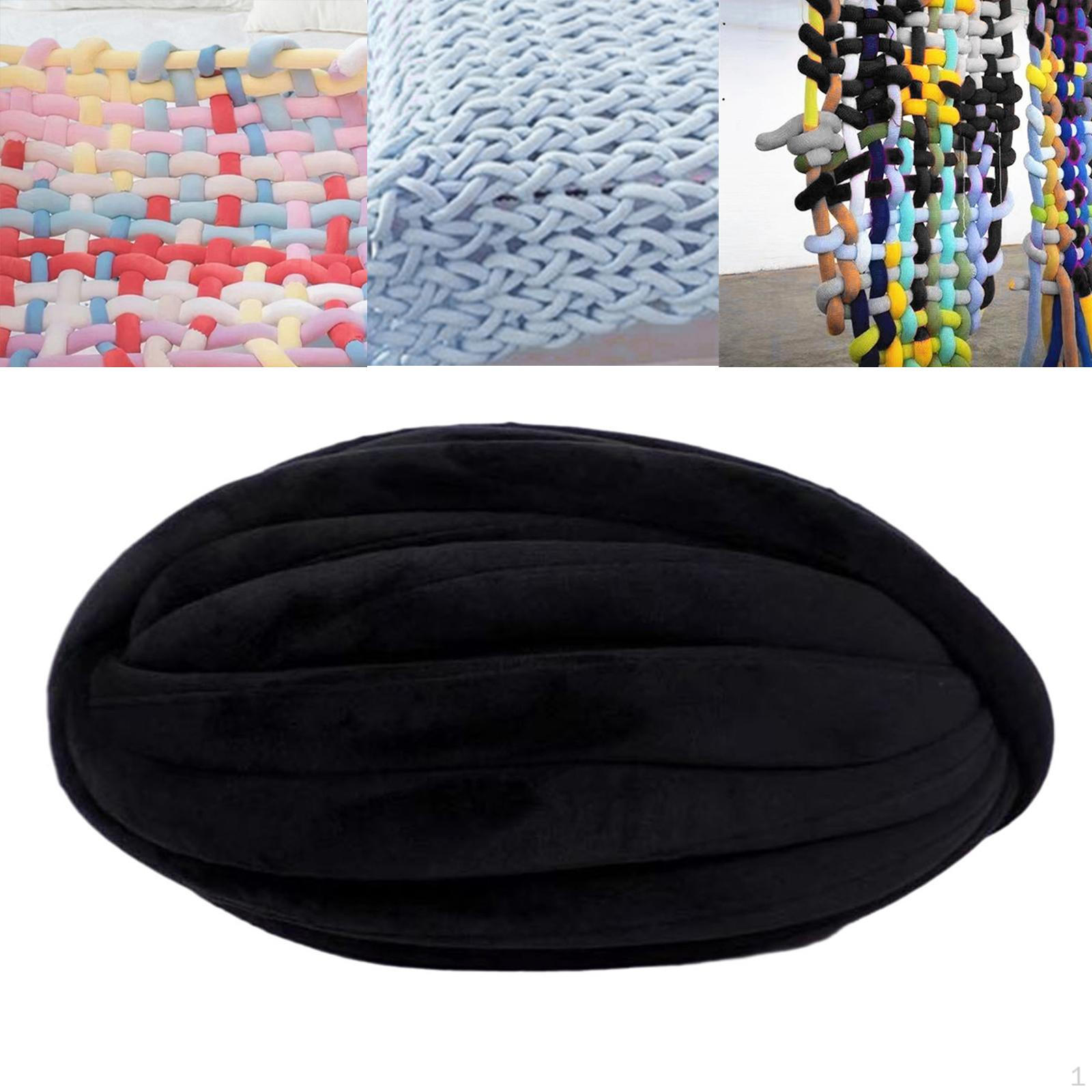 

Коренастая пряжа для вязания рук Jumbo трубчатая объемная для шарфов, свитеров, связанных крючком