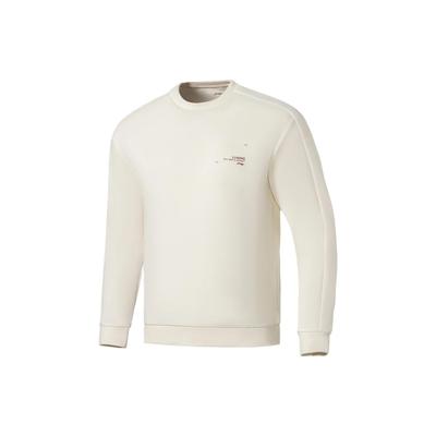 Li Ning Fitness Serie Sweatshirt Herren Vanille Weiß AWDS017-9
