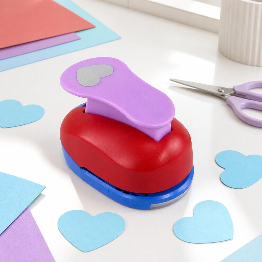 Manual Paper Decorative Hole Punch Accurate Cm Shape Smooth Cutting for Crafters, Teachers,