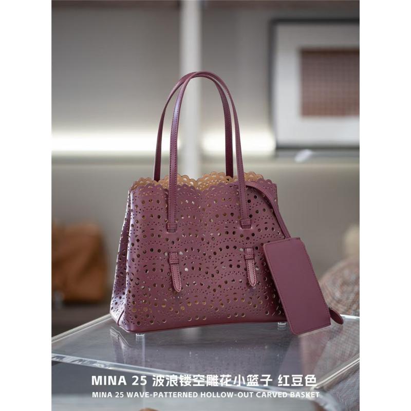 Niche sunflower wave hollow laser engraved cowhide vegetable basket genuine leather women's handbag single shoulder crossbody small bag holder