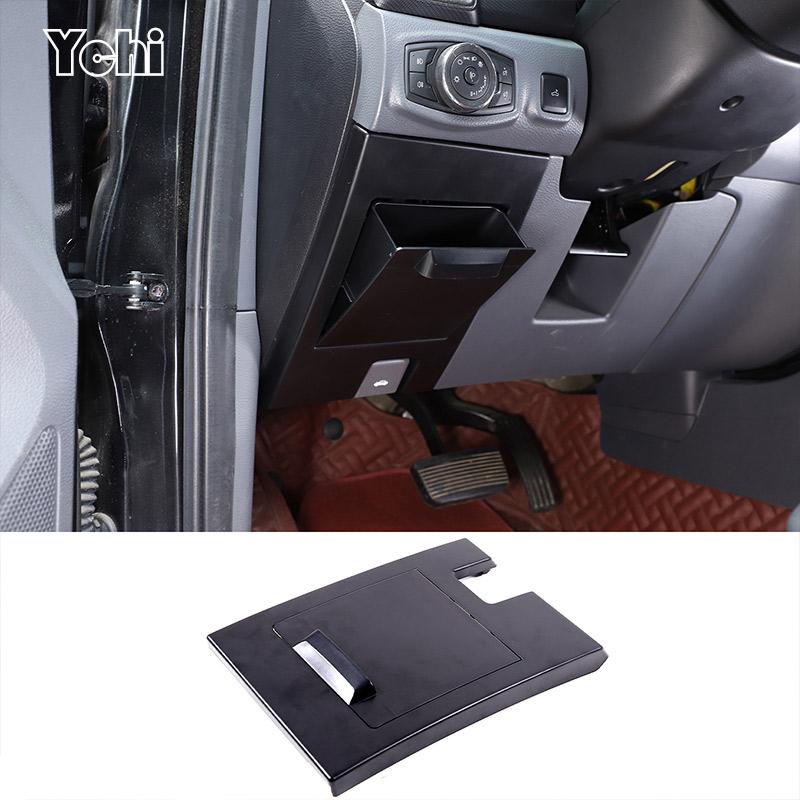 Pour Ford Ranger T7 T8 2015-21 ABS noir voiture tableau de bord Position de conduite fusible boîte de rangement caché boîte de rangement garniture voiture accessoires