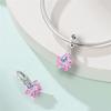 100% Stering Copper Metal Flower Heart Gem Charm Bead Components Bead Components Luminous Firefly Pendant Bead Component Compatible With Authentic