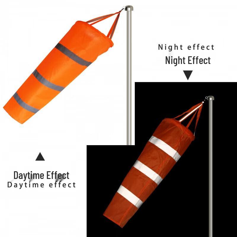 Outdoor Reflective Windsock with Pole
