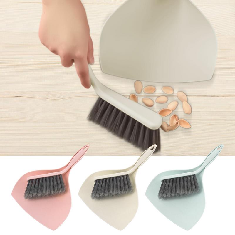 Small Broom Dustpan Set Mini Dustpan and Broom Set Hand Broom Dust Pan Car Cleaning Broom Professional Cleaning Tools
