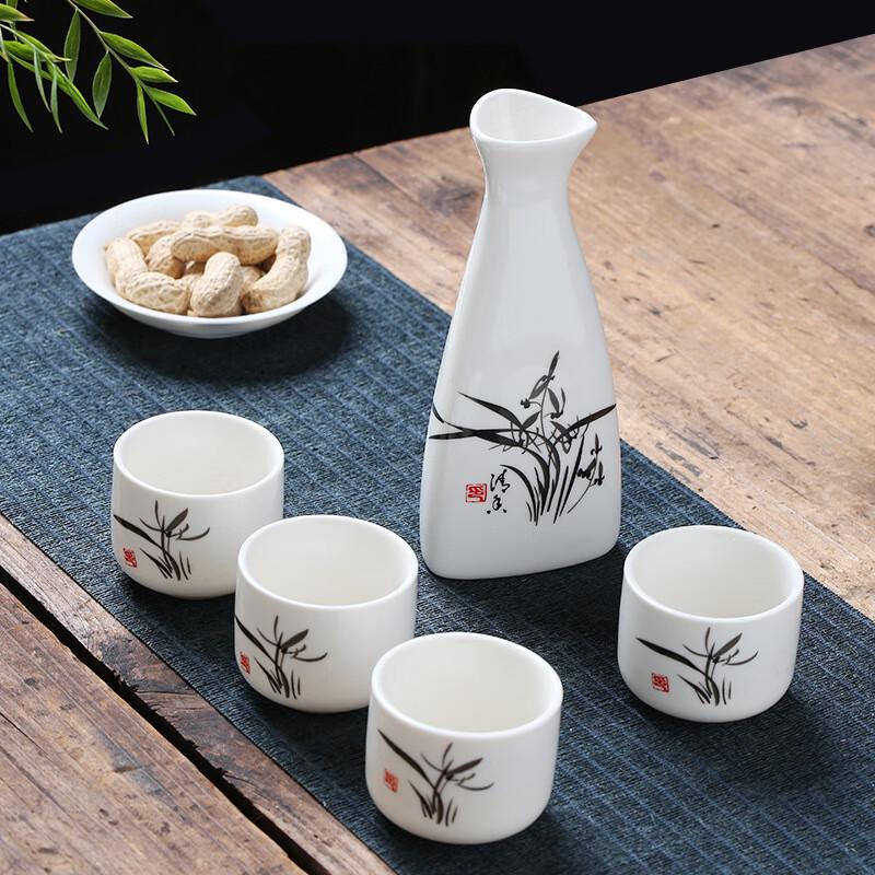 Handmade Ceramic Triangle Baijiu Set