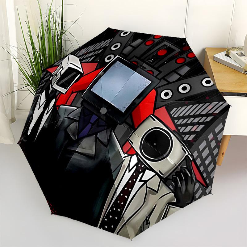 

Digital Heads, Cybernetic Society Automatic Opening and Closing, 8 rib Structure Portable Umbrella, Suitable for Men and Women in All Season