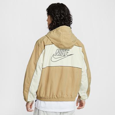 Nike Jackets Men's Khaki Hooded Non Detachable Moderate Other