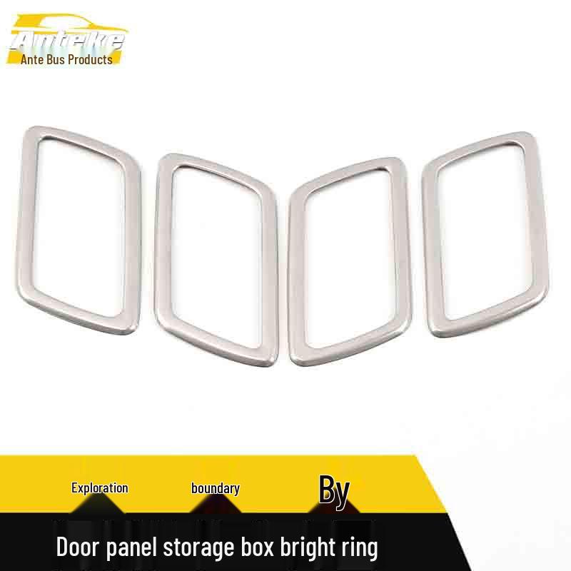 Förvaringslåda för dörrkant i rostfritt stål & dekorativt klistermärke för Equinox