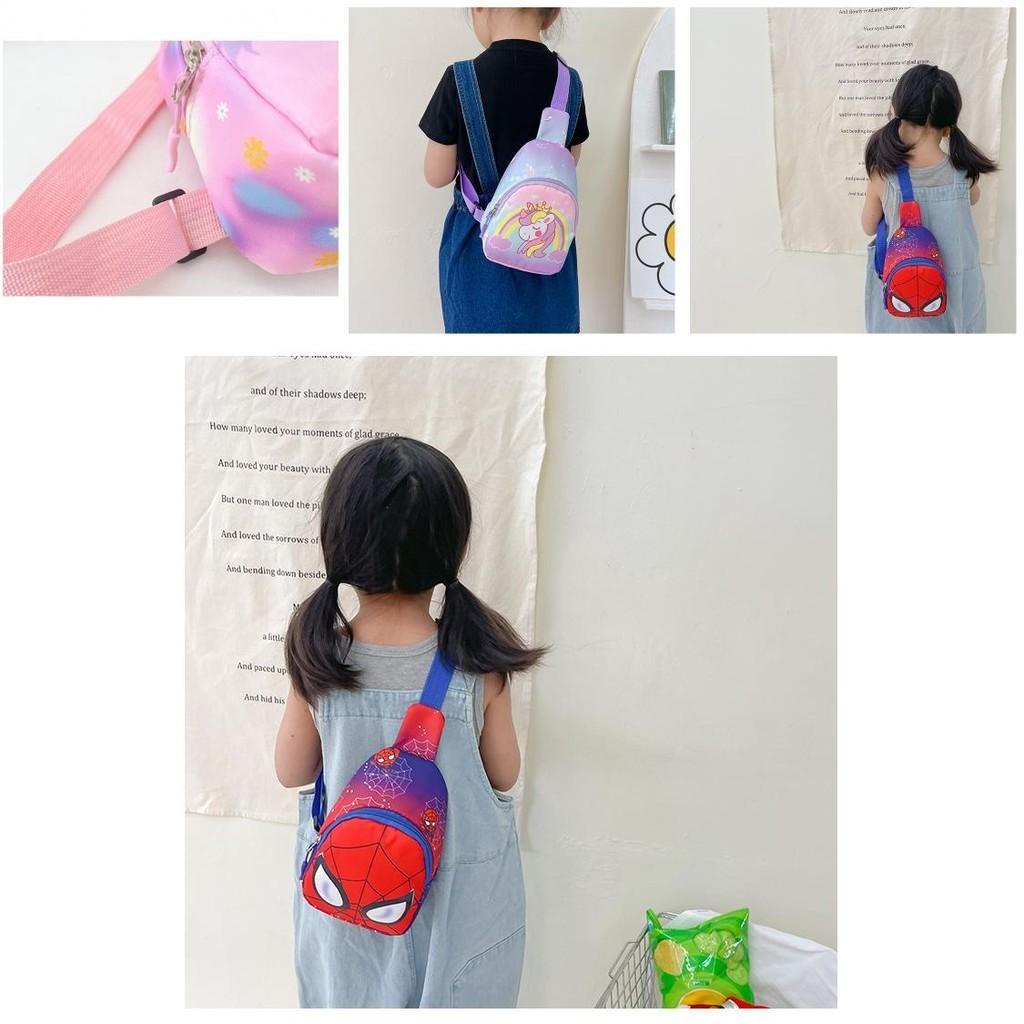 Cartoon Spider Dinosaur Kids Shoulder Bag For Boys And Girls Cute And Lightweight Perfect For Travel And Pocket Money