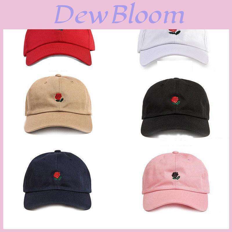 Premium New The Hundreds Dad Hat Flower Rose Embroidered Snapback Baseball Cap