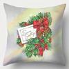 Home Decor Christmas Pet And Holiday Themed Cushion Covers Pattern Cushion Cover Suitable For Sofa Bedroom Car Pillow Cover