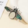 Fashion Brooch Pin With Shell And Stone For Elegant Clothing Accessory Gift