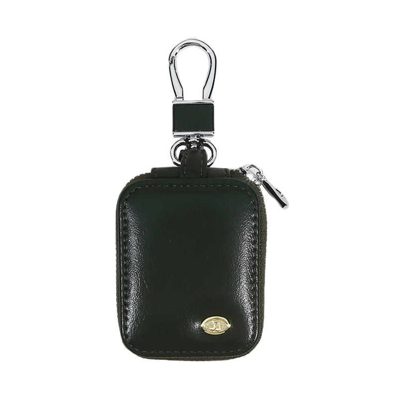 Compact Lightweight Travel Headphone Storage Case Women Men Wireless Earphones Earbud Protective Zipper Carrying Pouch with Keychain
