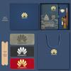 A5 Chinese Retro Style Trendy Notebook Set - Customizable Diary & Business Gift with Logo Printing
