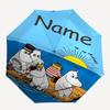Custom Name Moomin Theme Automatic Umbrella, Lightweight & Portable, 8 Rib, Perfect for Outdoor Travel, Birthdays, Christmas, Gifts.