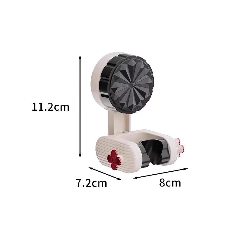 ZISIZ Movable Suction Cup Shower Head Holder