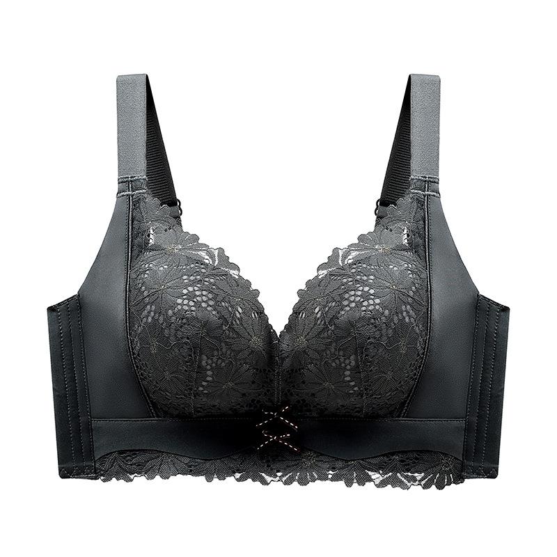 Raccolta della biancheria intima femminile Anello non in acciaio Comodo anti-cedimento Raccogli il vice seno Reggiseno regolabile con sensazione di calore