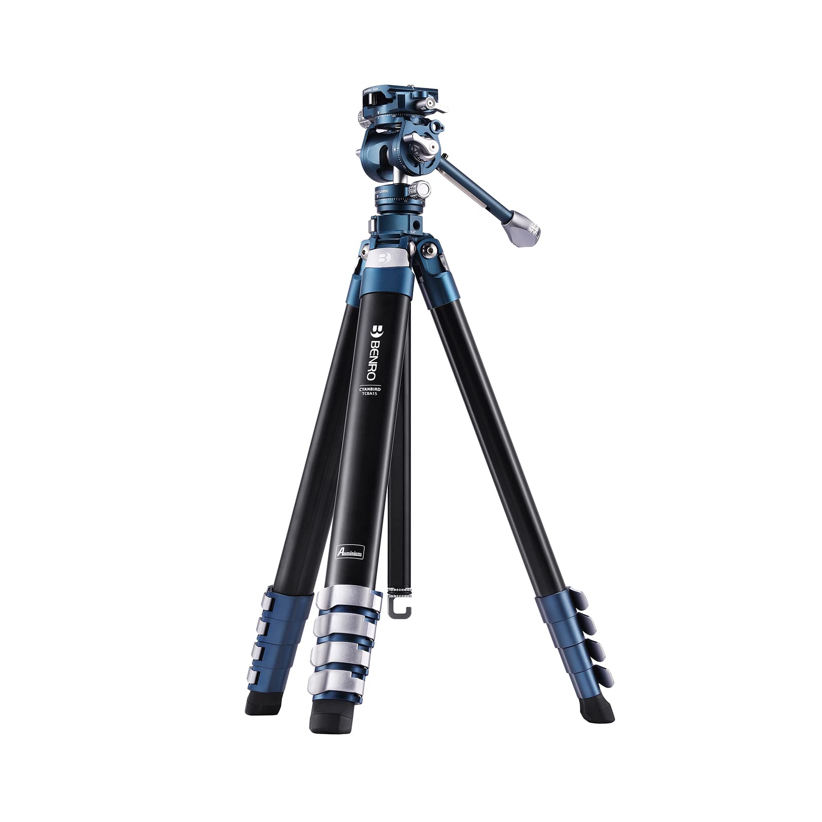 

BENRO Cyanbird TCBA15FS20PROC Travel Video Camera Aluminum Video Lever Compact and Detachable Center Includes Dedicated Bag Tripod, Tripod, Tripod, синій