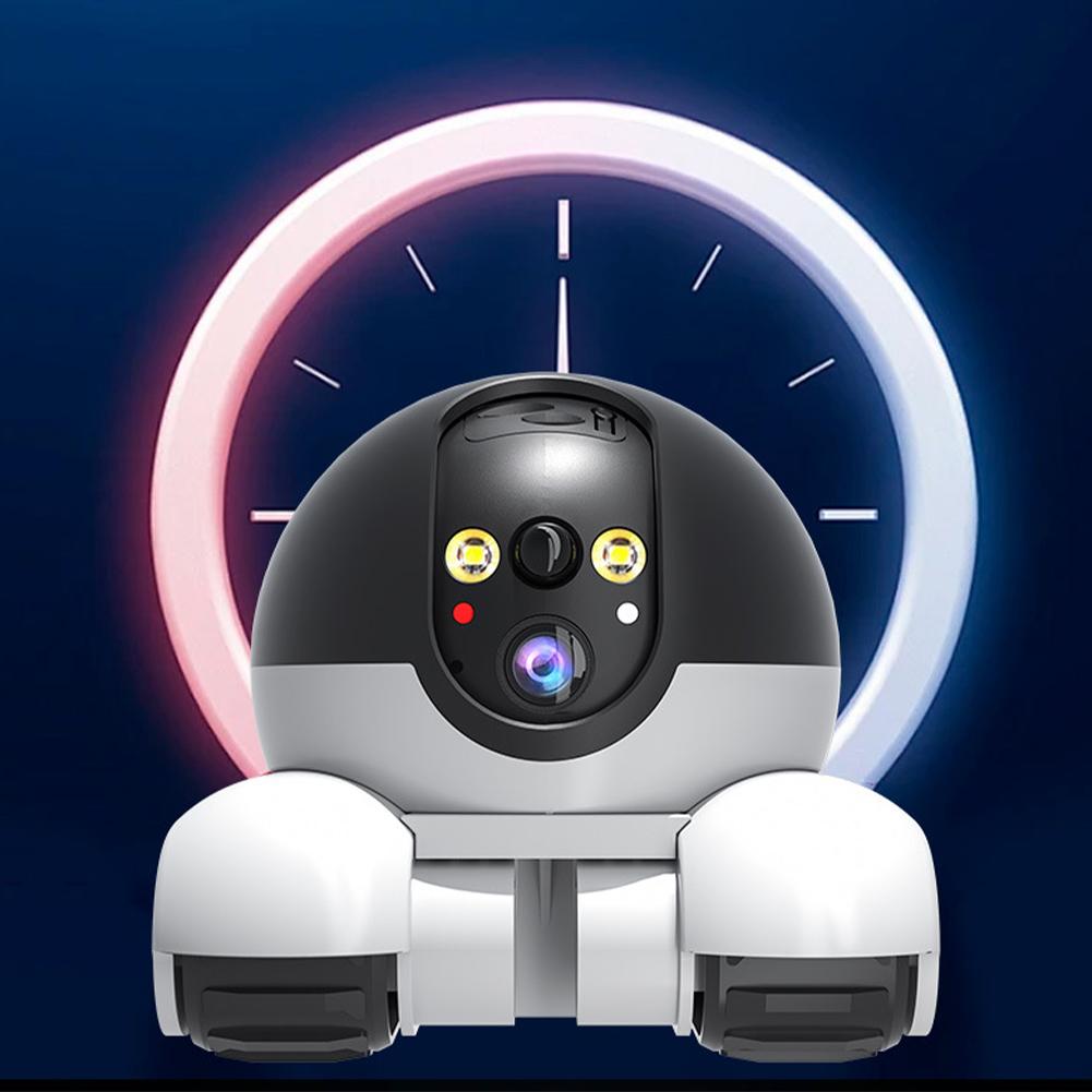 360 Degree Rotating Pet Camera 5200mAh Battery & App Control Smart Robot Camera on Wheels with Phone App Movable Blinkybot Robot
