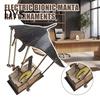 Lifelike Manta Ray Replica Wooden Electric Ornament Handmade Artisan Bionic Wood Art Automaton Mechanical Ocean Animal Home Office Desk Decoration