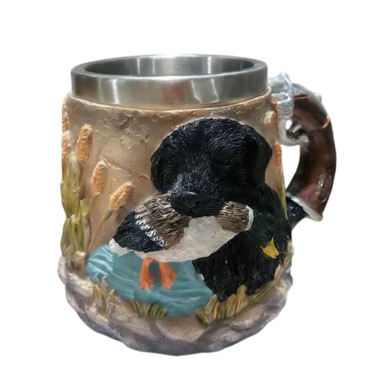 

Labrador Dog Duck Hunting Coffee Mug Cool Hunter Stainless Steel Mug for Men Novelty Milk Tea Cup for Chocolate Tea Water Beer B