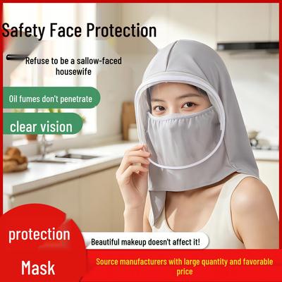Women's Full Face Anti-Oil Splatter Shield for Cooking