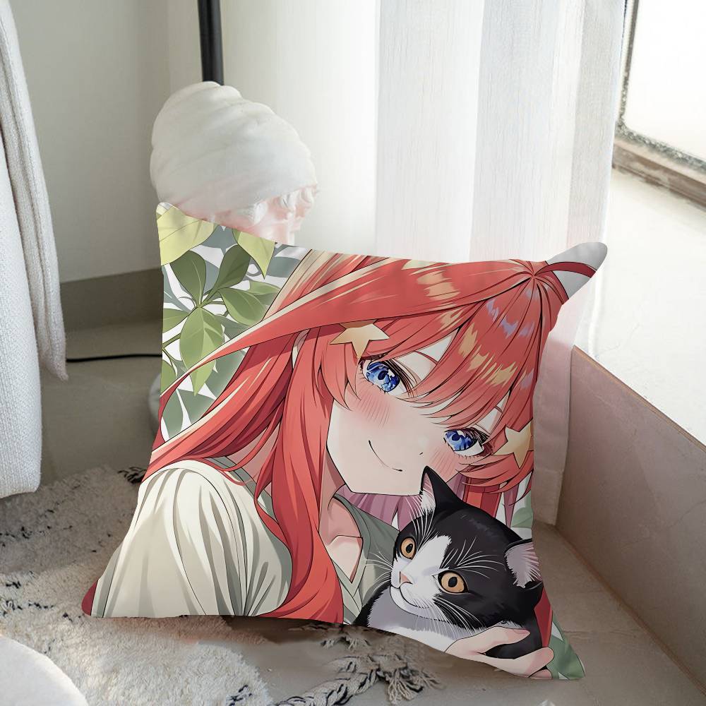Anime N-Nakano-Itsuki Pillow Gift Home Office Decoration Pillow Bedroom Sofa Car Cushion CoverPillow Case