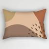30x50cm Geometric Pillowcase Home Decor Cushion Cover Abstract Leaves Plant Patchwork Rainbow Polyester